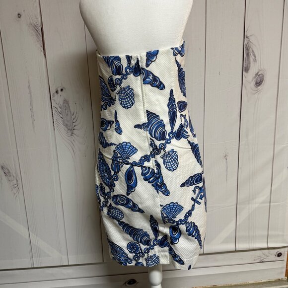 Lilly Pulitzer Vanna Strapless Dress 8 Fallin In Love Jacquard EUC - Picture 4 of 12